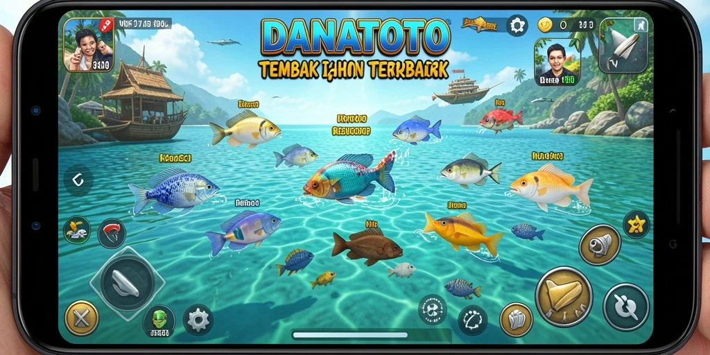 Tangkapan layar <strong>DANATOTO</strong> menampilkan aksi seru dalam gameplay Tembak Ikan.