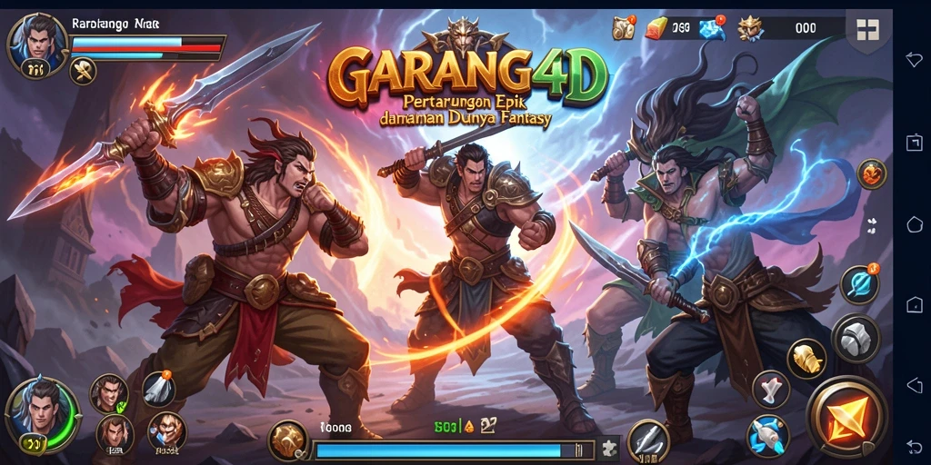 Tampilan mendebarkan dari gameplay GARANG4D yang seru di dunia fantasi.