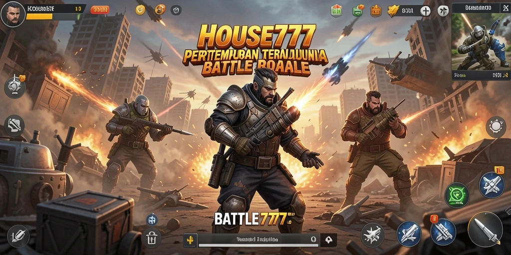 Gameplay seru dan menegangkan di <strong>HOUSE777</strong> yang penuh aksi Battle Royale.