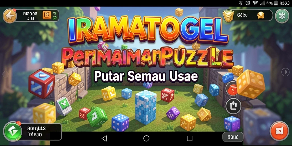 Screenshot gameplay IRAMATOGEL menampilkan tantangan puzzle yang menarik.