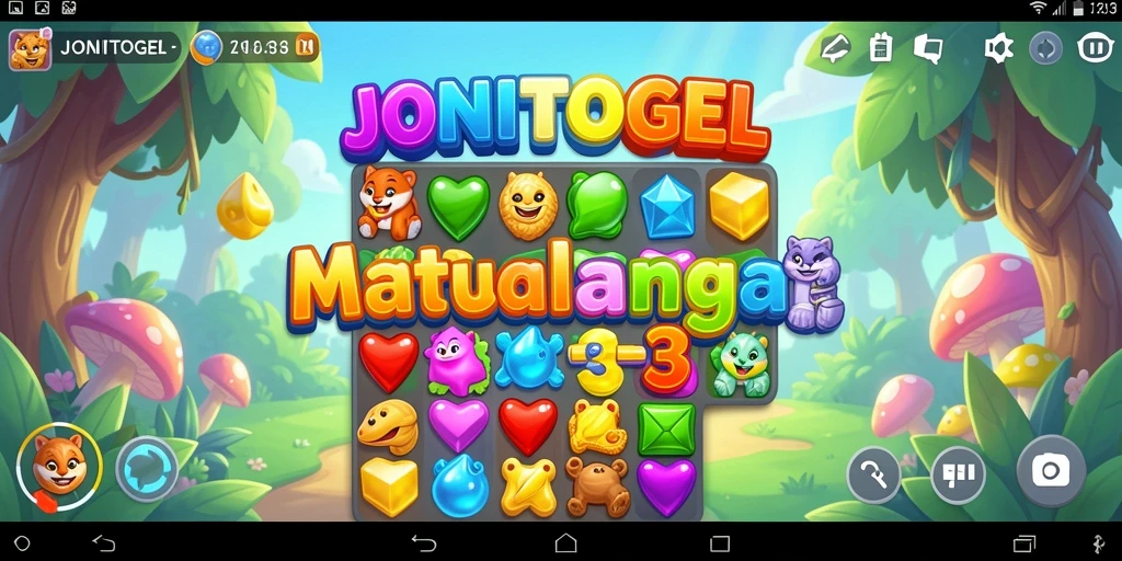 Tampilan gameplay seru dari JONITOGEL yang penuh warna.