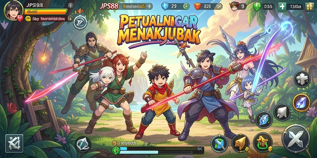 Tampilan gameplay anime yang menakjubkan dari JPS88.