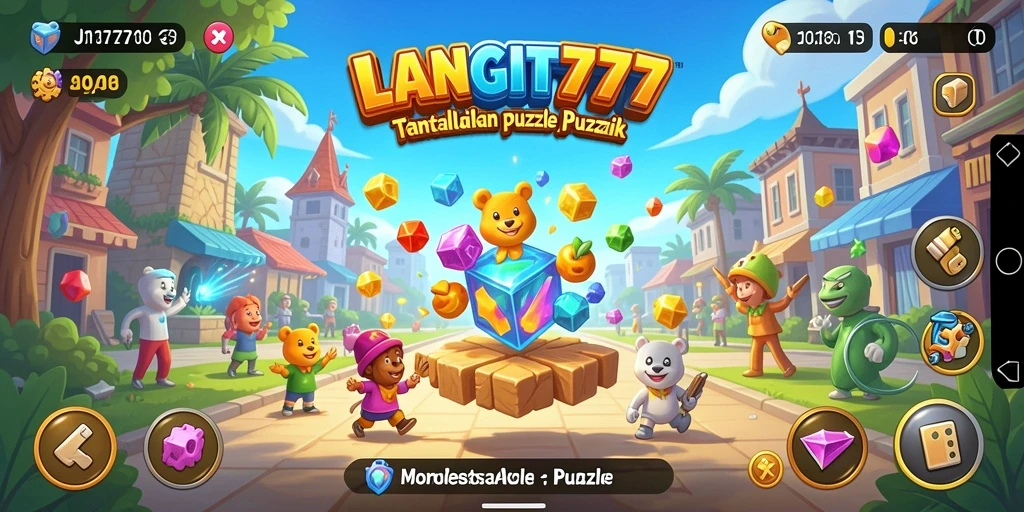 Tampilan gameplay LANGIT777 dengan berbagai tantangan puzzle yang menarik.