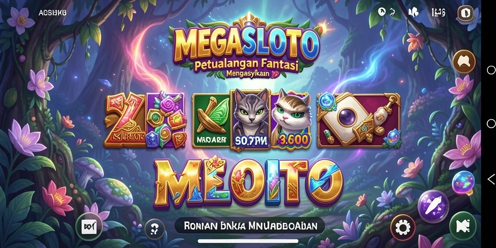 Tampilan gameplay menarik dalam petualangan RPG MEGASLOTO.