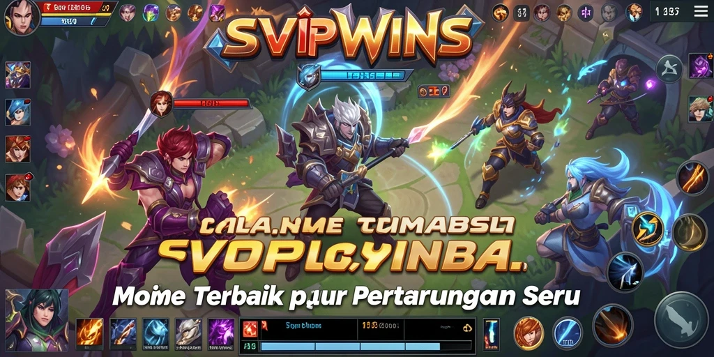 Tangkapan layar gameplay menarik dari SVIPWINS MOBA.