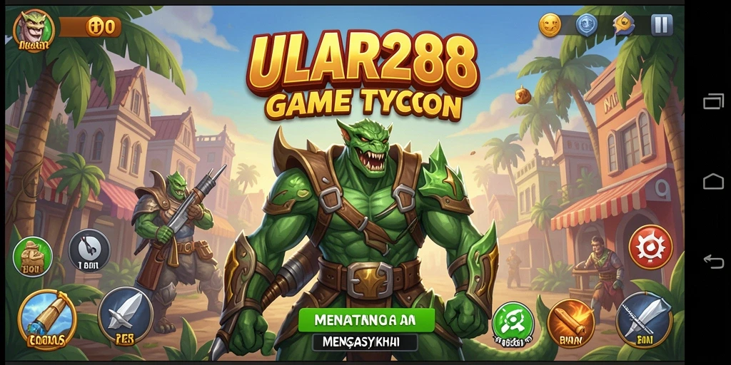 Screenshot ULAR288 menunjukkan gameplay menantang dalam membangun bisnis sukses.