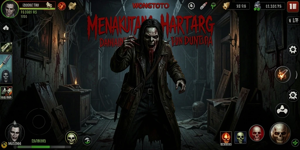 Screenshot menampilkan suasana mencekam dalam gameplay WONGTOTO.
