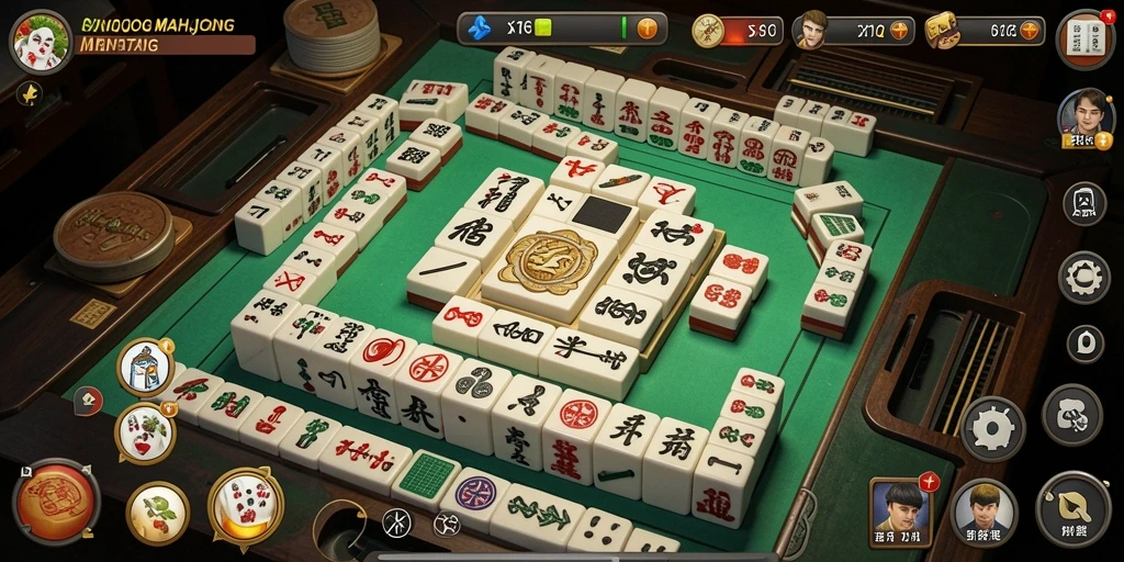 Tampilan gameplay Mahjong yang menawan dan seru di X168.